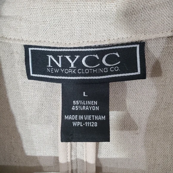 NYCC New York Clothing Co. NWT Women's Beige Blazer - Picture 3 of 9